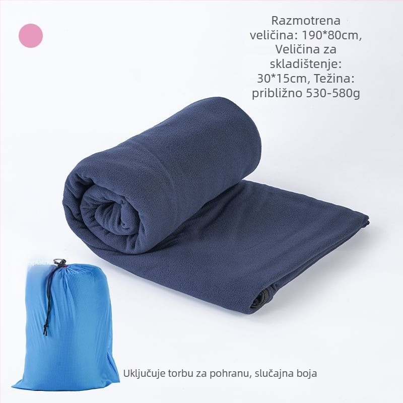 Flis unutarnji spavaći liner, u stilu kuverte (envelope), za odrasle, dvostrani i debeli, otporan na prljavštinu, za kampiranje i putovanja, materijal: poliestar