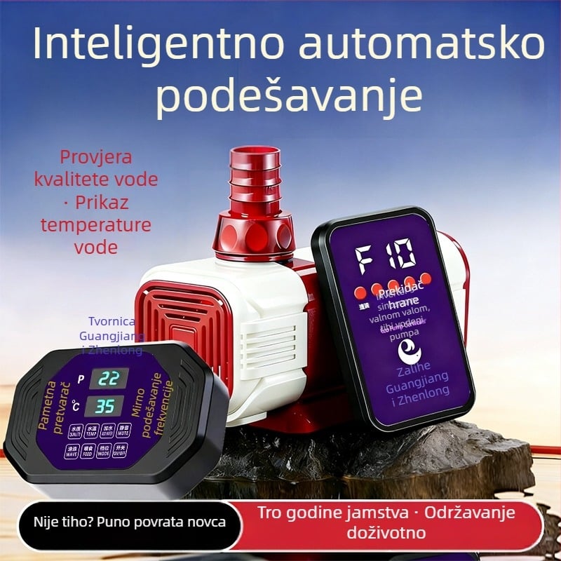Podmorska pumpa za ribnjak s AI inteligentnim upravljanjem i promjenjivom frekvencijom, cirkulacija i filtracija, tiho rad