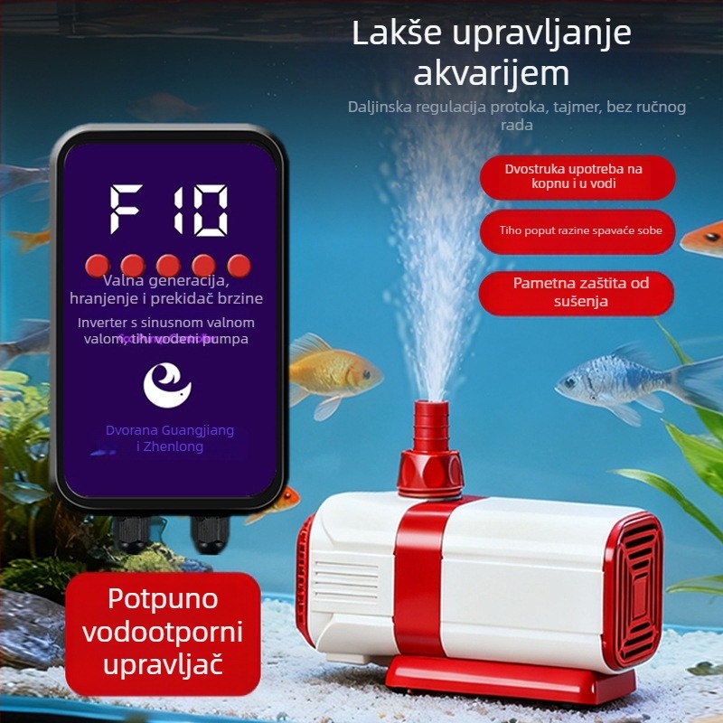 Podmorska pumpa za ribnjak s AI inteligentnim upravljanjem i promjenjivom frekvencijom, cirkulacija i filtracija, tiho rad