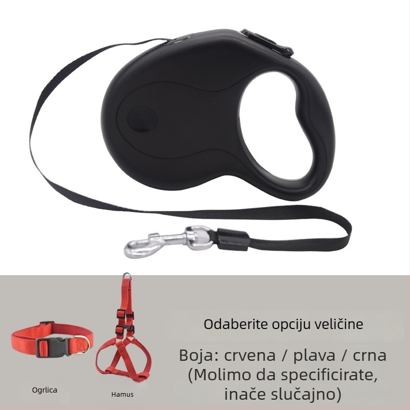 Teleskopski automatski kaiš za pse s izvučnim užetom (Teleskopski; Automatski; Za pse; Už)