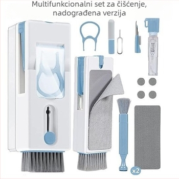 Višenamjenski čistilni olovka set za tipkovnicu, slušalice i zaslon telefona (Model: 688, Materijal: ABS+hardware, Težina: 98 g)