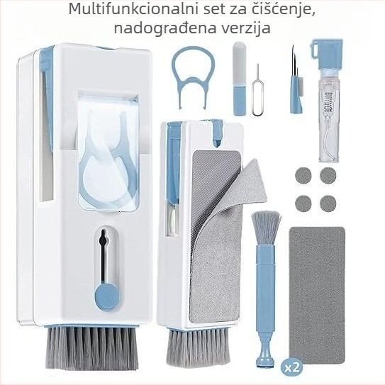 Višenamjenski čistilni olovka set za tipkovnicu, slušalice i zaslon telefona (Model: 688, Materijal: ABS+hardware, Težina: 98 g)