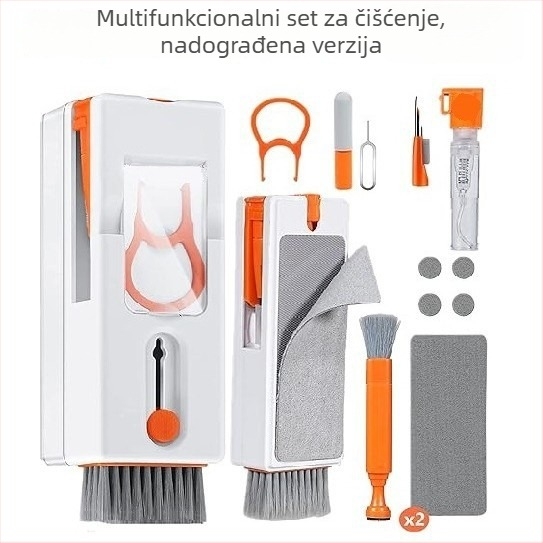Višenamjenski čistilni olovka set za tipkovnicu, slušalice i zaslon telefona (Model: 688, Materijal: ABS+hardware, Težina: 98 g)
