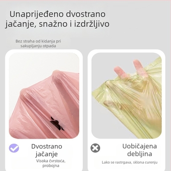 Erchuan Debljе vrećice za otpad kućnih ljubimaca – biološki razgradive vrećice za pseći izmet i mačji otpad, Šifra proizvoda SK7ZFe22