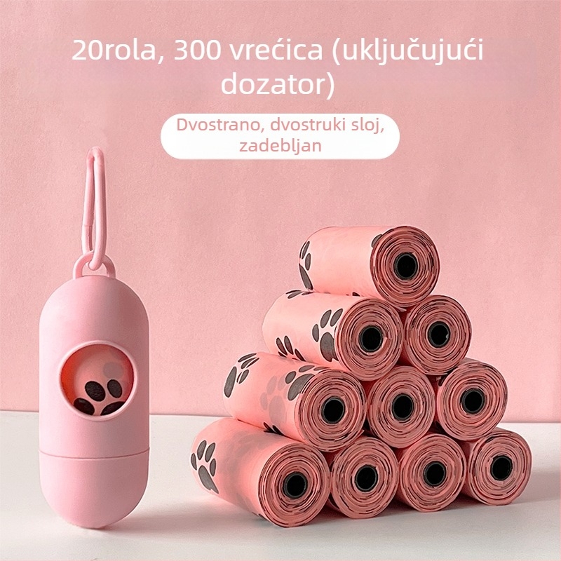 Erchuan Debljе vrećice za otpad kućnih ljubimaca – biološki razgradive vrećice za pseći izmet i mačji otpad, Šifra proizvoda SK7ZFe22