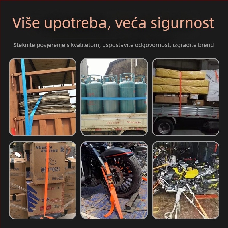 Teretni vezni remen s napinjačem – poliester, tip remena, marka Carjay/Kajiayi