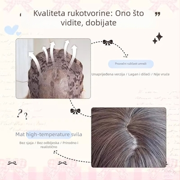 Ponytail perika s klipom, odvojiva Lolita dvostruka repa – vlakna visoke temperature, mehanizam, model MGA-Y0032+2107, za dame