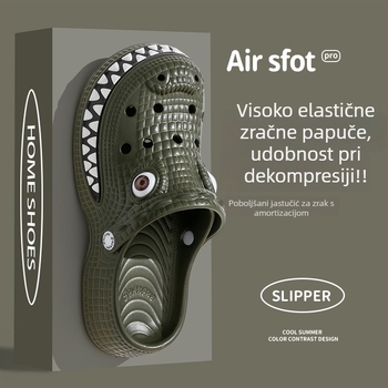 Unisex Crocs-stil sandale s EVA taban, prozračne, protuklizne, visina pete 3-5 cm