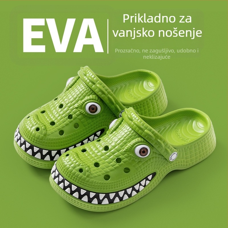 Unisex Crocs-stil sandale s EVA taban, prozračne, protuklizne, visina pete 3-5 cm