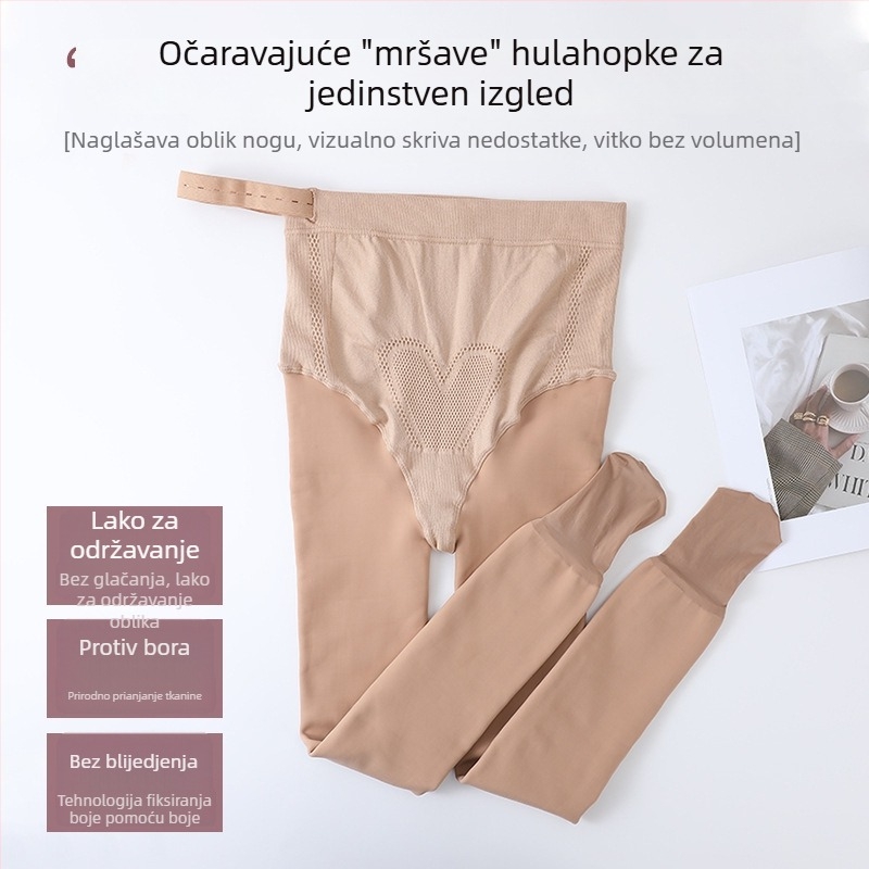 Trudničke čarape s vodnim sjajem i mrežastom teksturom s ćelijama, srednja debljina, 95% najlona, dužina do potkoljenice, podrška trbuhu