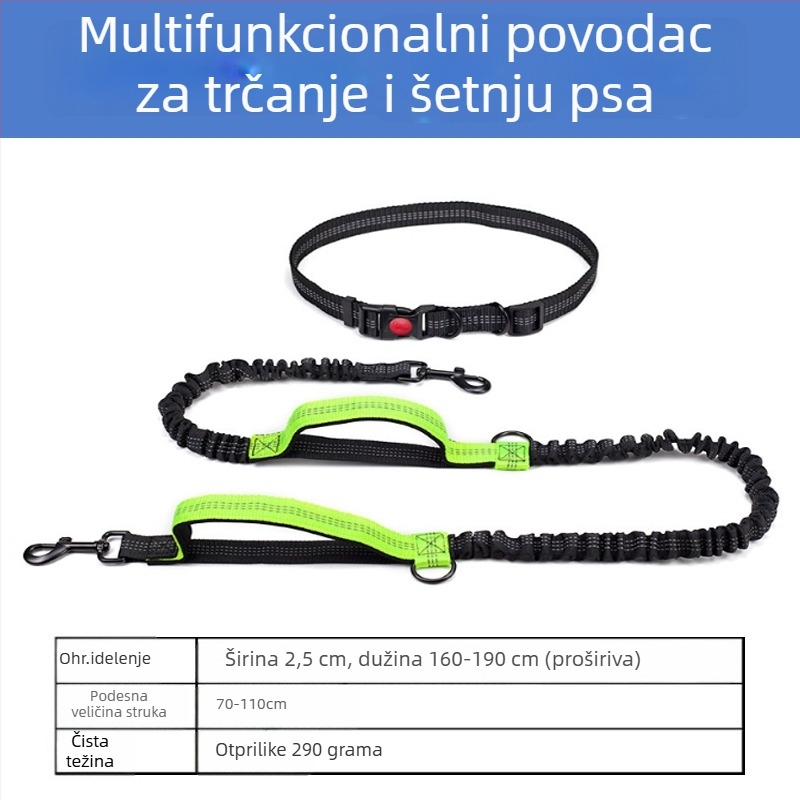 Kaiš za mačke oko struka s automatskim povlačenjem užeta