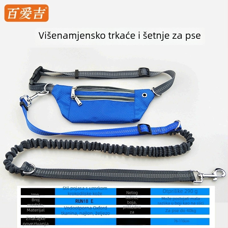 Kaiš za mačke oko struka s automatskim povlačenjem užeta