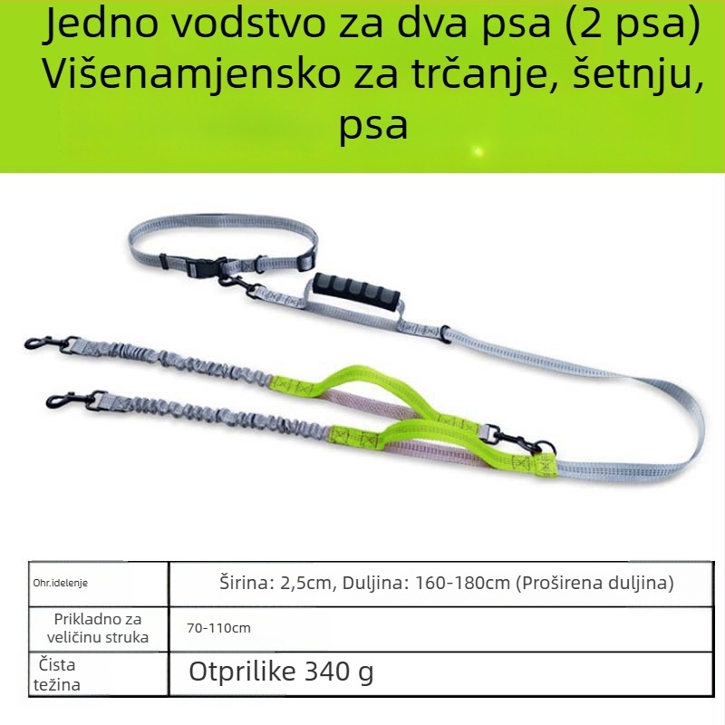 Kaiš za mačke oko struka s automatskim povlačenjem užeta