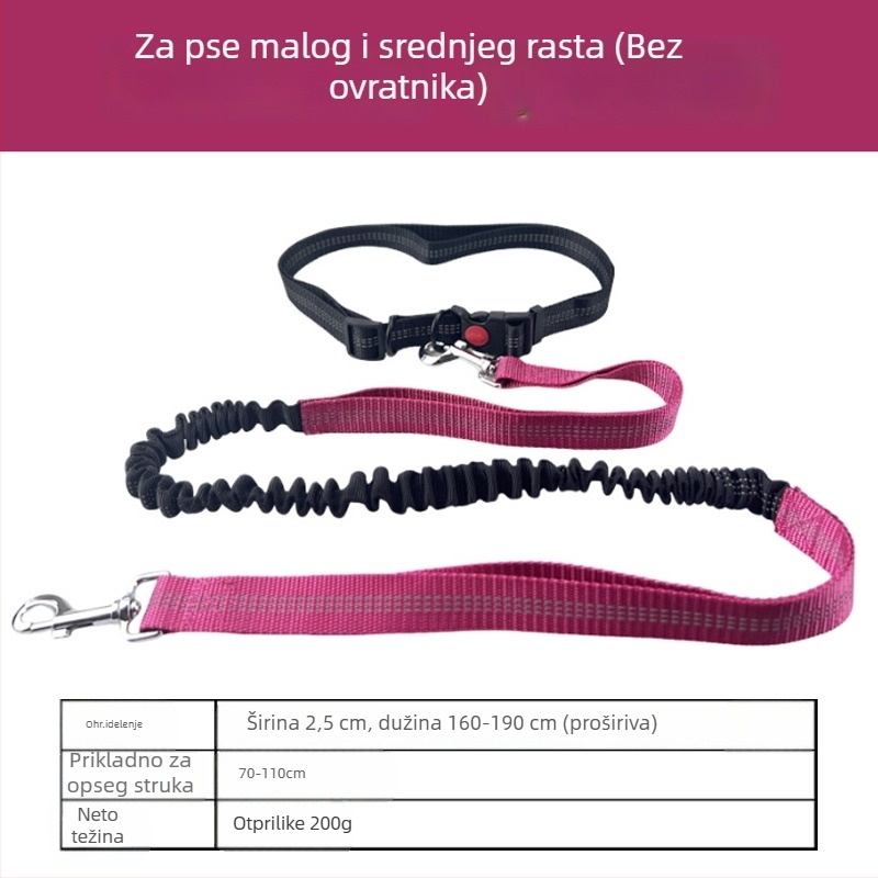 Kaiš za mačke oko struka s automatskim povlačenjem užeta