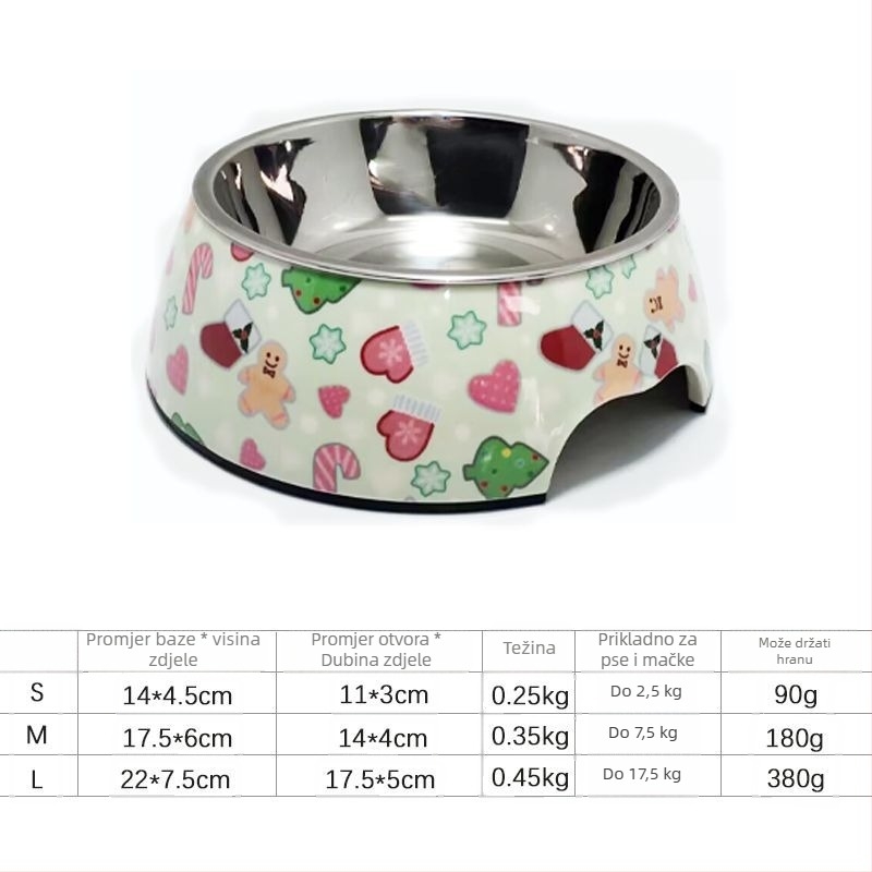 Posuda za psa, melamin i nehrđajući čelik, marka Hundred Loves, podrijetlo Zhongshan