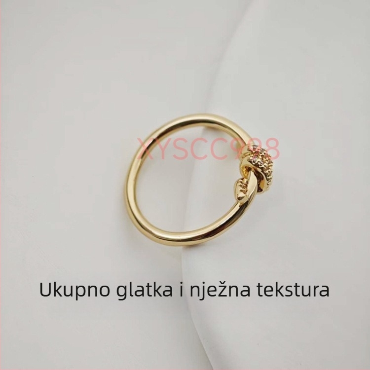Prsten — mašna čvor dizajn, 925 srebro, marka T family knot ring, za žene, lagani luksuz stil, precizna obrada
