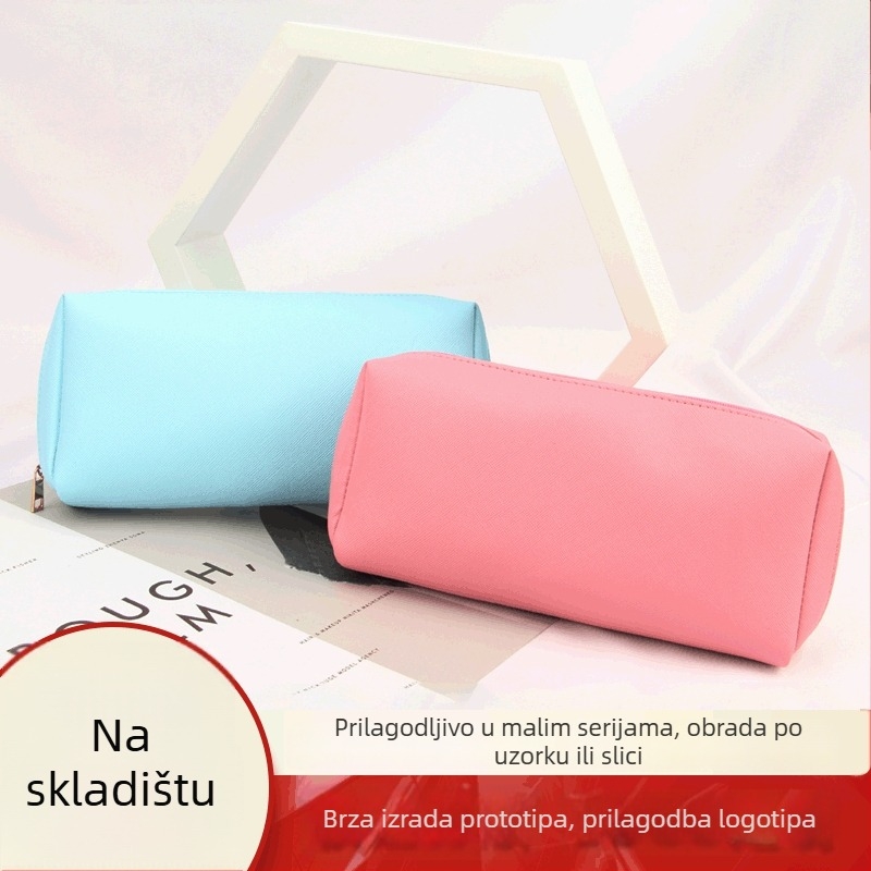 PU kožna kozmetička torbica, vodootporna, velika kapaciteta, prijenosna, za svakodnevnu upotrebu
