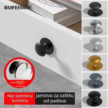 Držač bez bušenja sa samoljepljivim montažom, od nehrđajućeg čelika, elektroplatinirani završni sloj, za garderobe, ormariće, ladice i staklena vrata