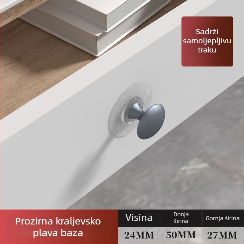 Držač bez bušenja sa samoljepljivim montažom, od nehrđajućeg čelika, elektroplatinirani završni sloj, za garderobe, ormariće, ladice i staklena vrata
