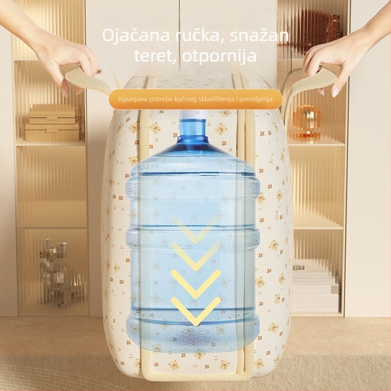 Torba za skladištenje ćebeta i odjeće, netkani materijal, stil torbe za nošenje, velika kapacitet, višenamjenski putni organizator
