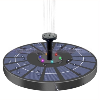 Solarni vanjski fontan s okretom mlaznicom i uzorkovanim raspršivanjem, plutajući kupalište za ptice