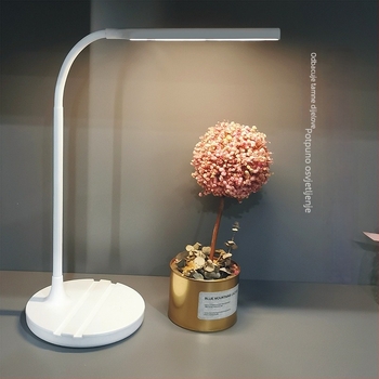 LED stolna lampa za zaštitu očiju s ugrađenom baterijom za punjenje i mogućnošću priključka, dodirni prekidač, CRI ≥90, LED izvor svjetla, osnovno osvjetljenje, Model TD-01