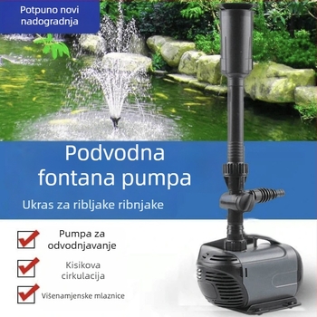 Potopna pumpa za fontanu za ribnjak – brončana spiralan centrifugalna pumpa, raspršivanje vode, keramički tok vode