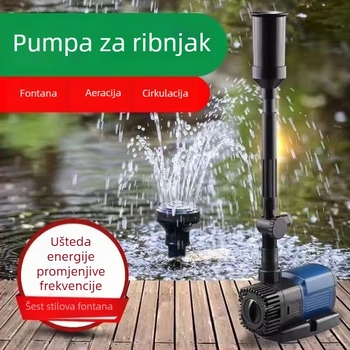 Potopna pumpa za fontanu za ribnjak – brončana spiralan centrifugalna pumpa, raspršivanje vode, keramički tok vode