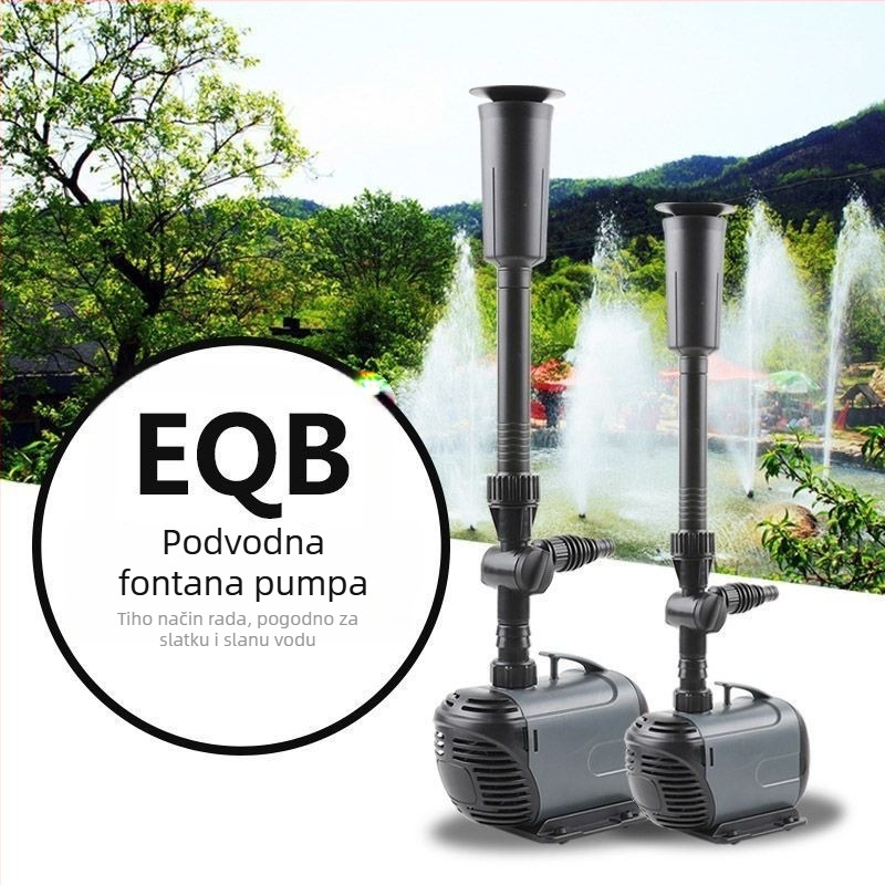 Potopna pumpa za fontanu za ribnjak – brončana spiralan centrifugalna pumpa, raspršivanje vode, keramički tok vode