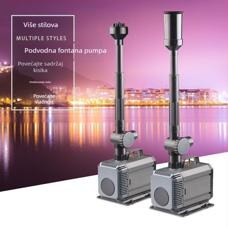 Potopna pumpa za fontanu za ribnjak – brončana spiralan centrifugalna pumpa, raspršivanje vode, keramički tok vode