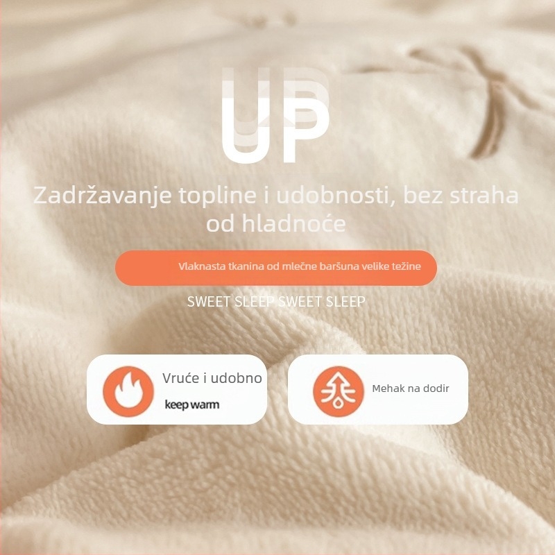 Poliesterski baršun set posteljine, četiri dijela, jednobojni uzorak, reaktivni otisak, izšivanje i quiltanje, moderni minimalistički stil, 1000–1500 g