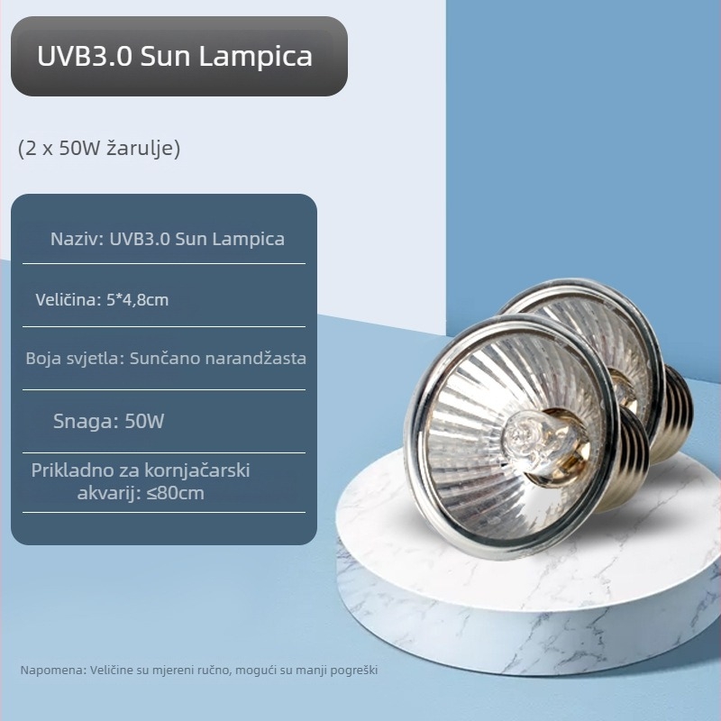 Lampa za kornjače za sunčanje – nehrđajući čelik, 20W, Yee marka, porijeklo Shandong