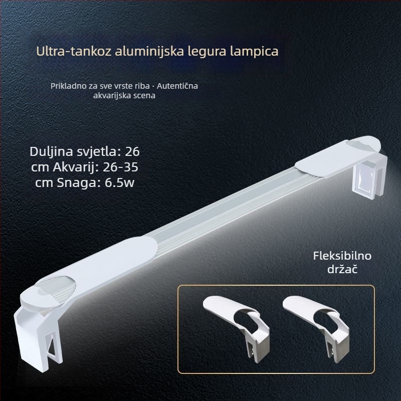 Kompaktna vodootporna LED lampa za akvarij s punim spektrom za vodene biljke