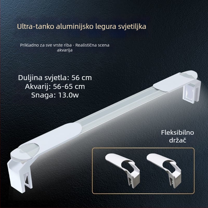 Kompaktna vodootporna LED lampa za akvarij s punim spektrom za vodene biljke