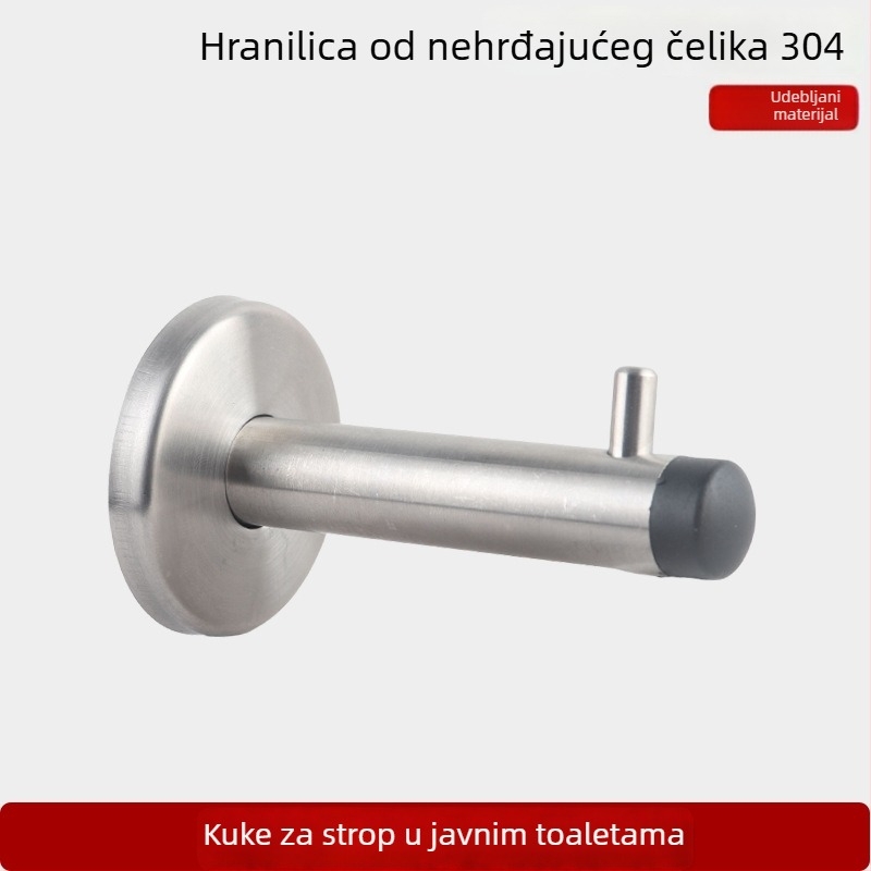 Gornja vješalica za vrata kupaonskih pregrada od 304 nehrđajućeg čelika, brušeni završna obrada