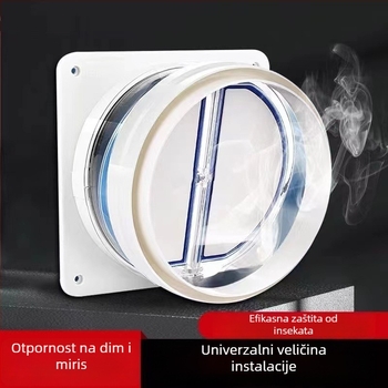 Orijentalna Sanitarna Oprema Univerzalni kuhinjski ventil provjere protoka ispušnog kanala – jednosmjeran, PP materijal, moderan stil