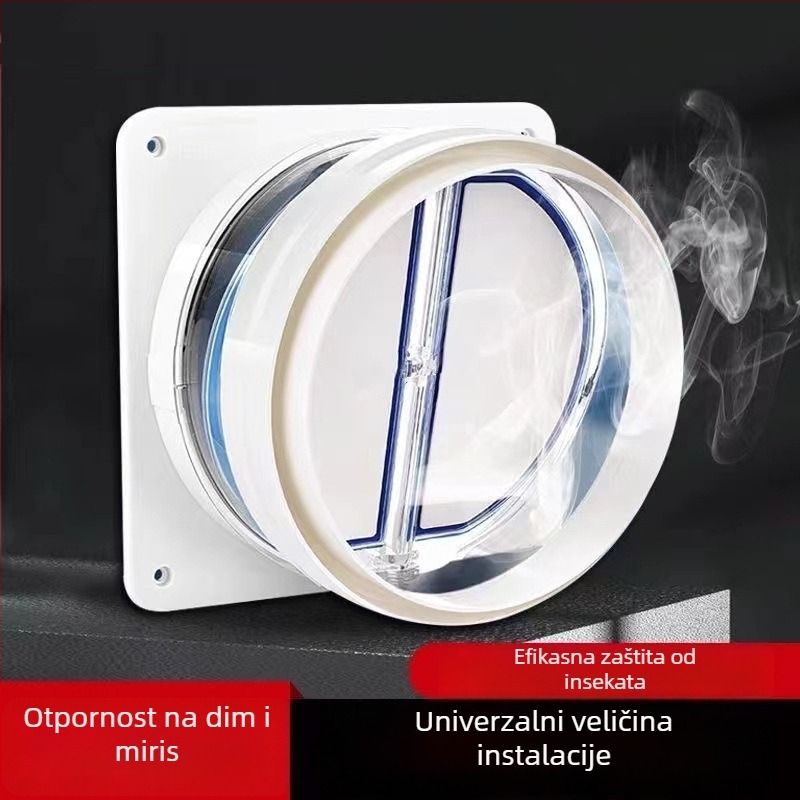 Orijentalna Sanitarna Oprema Univerzalni kuhinjski ventil provjere protoka ispušnog kanala – jednosmjeran, PP materijal, moderan stil