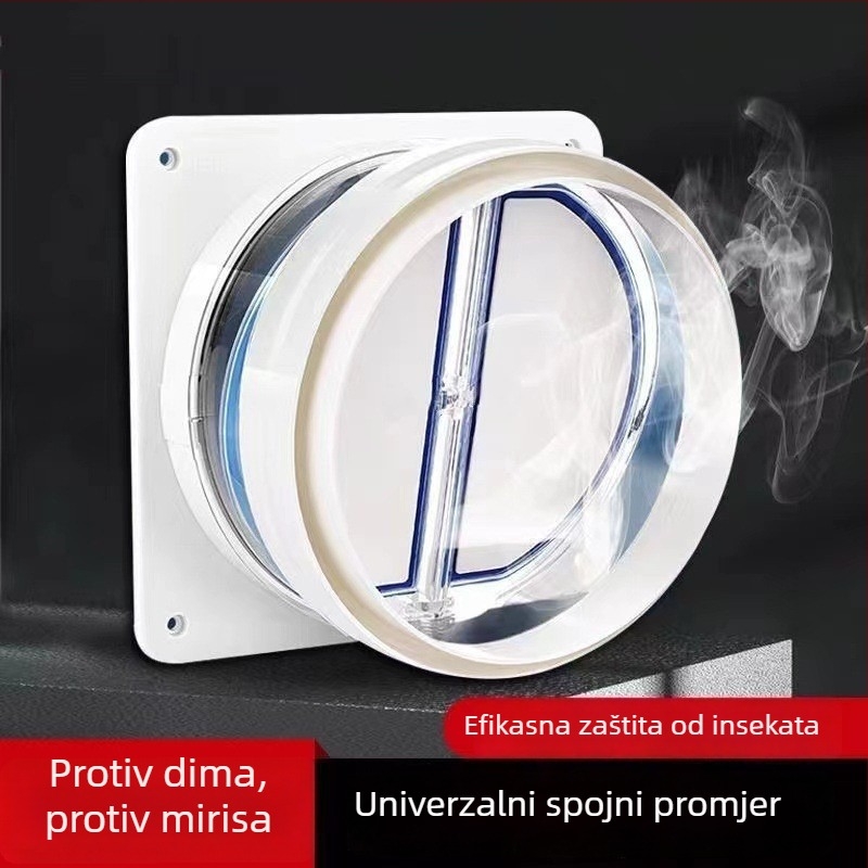 Orijentalna Sanitarna Oprema Univerzalni kuhinjski ventil provjere protoka ispušnog kanala – jednosmjeran, PP materijal, moderan stil
