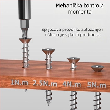 Višenamjenski set odvijača s križnim i ravnim glavama, može se koristiti kao čekić, izuzetno tvrd, moderni minimalistički dizajn