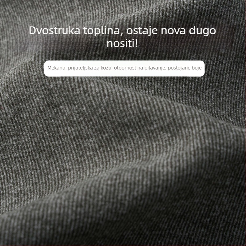 Muška sportska jakna od poliesterske smjese s flese podstavom, visok ovratnik, dugi rukavi, bez kapuljače