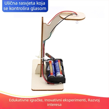 Dječji komplet za znanstvene eksperimente – DIY, drveni, električni, višefunkcionalni, za uzrast 7–14 godina
