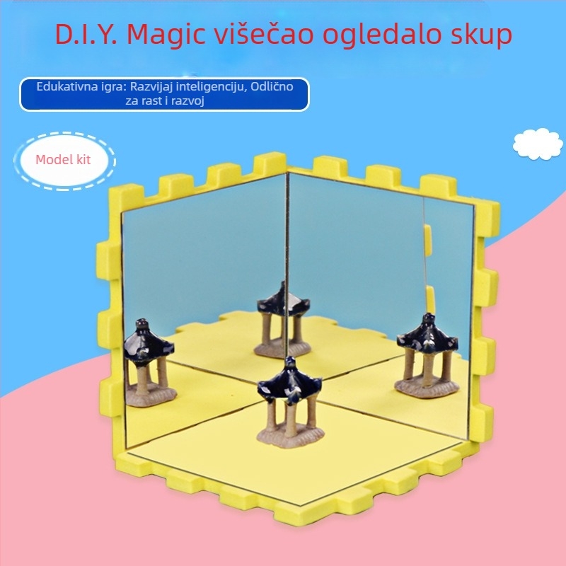 Dječji komplet za znanstvene eksperimente – DIY, drveni, električni, višefunkcionalni, za uzrast 7–14 godina