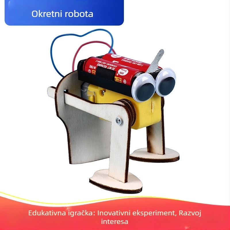Dječji komplet za znanstvene eksperimente – DIY, drveni, električni, višefunkcionalni, za uzrast 7–14 godina