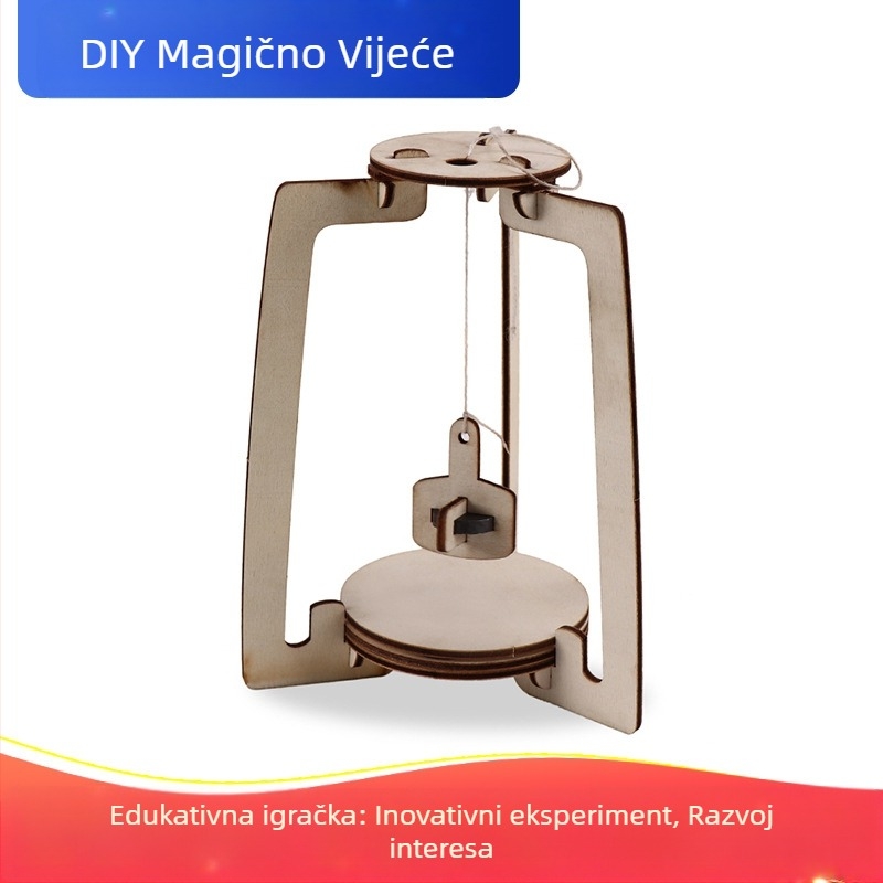 Dječji komplet za znanstvene eksperimente – DIY, drveni, električni, višefunkcionalni, za uzrast 7–14 godina