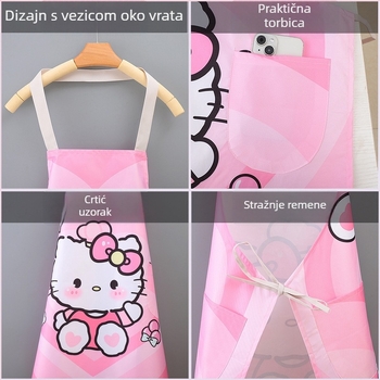 Hello Kitty crtana bezrukavna pregača – vodootporna, kompozitni materijal, za odrasle