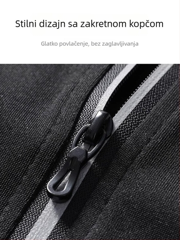 Muški hoodirani sportski set s dugim rukavima – casual poliester
