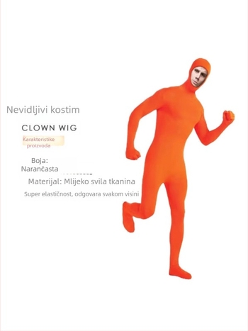 Ninja nevidljivi kostim za Halloween – unisex, Milk Silk tkivo, jesen 2024, marka Xin, za scenske nastupe