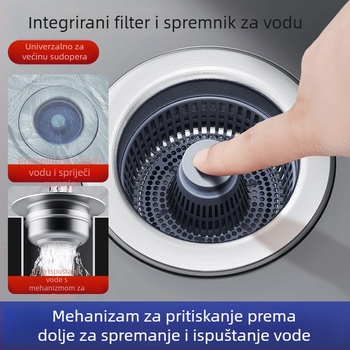 Kuhinjska zaporka s ABS filtrom, dezodorirajuće/dehumidifikacijsko, moderan minimalistički stil