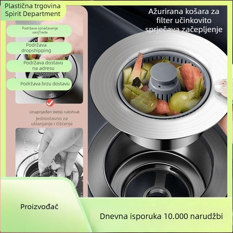 Kuhinjska zaporka s ABS filtrom, dezodorirajuće/dehumidifikacijsko, moderan minimalistički stil