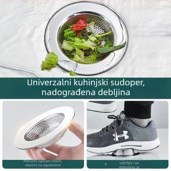Filter mreža za kuhinjsku sudoperu od nehrđajućeg čelika, Edge-Bound Filter Mesh, 40g